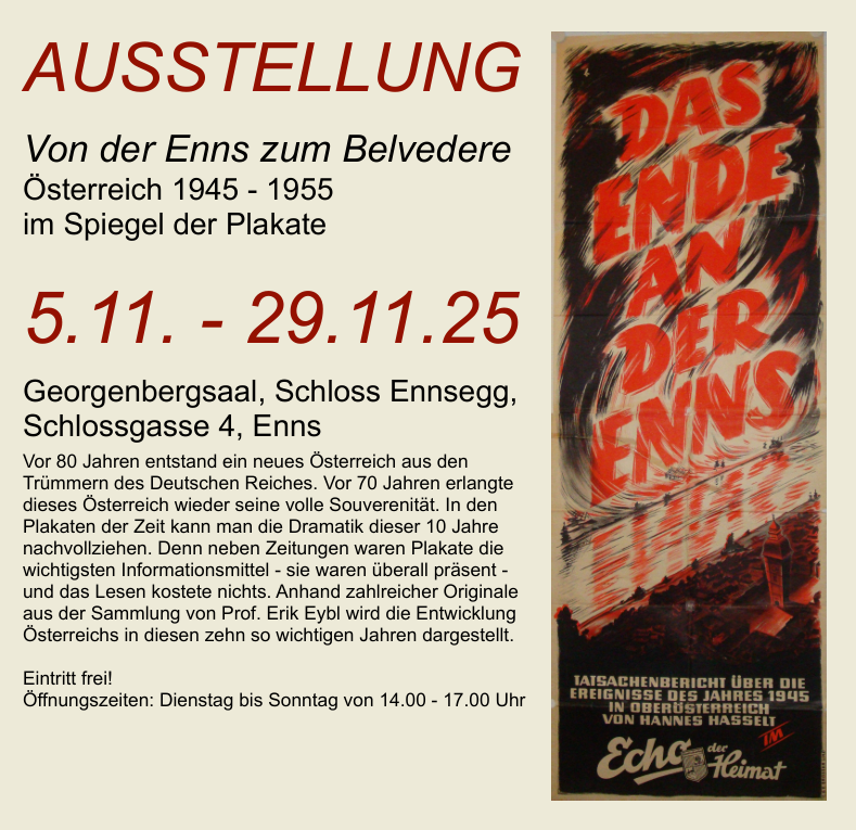 Spiegel der Plakate